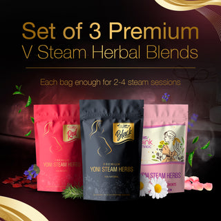 Set of 3 Premium Yoni Steam Herbal Blends