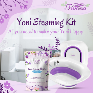 Fivona Yoni Steam Kit | Expandable Seat with Blue Moon Recipe V-steam Herbs