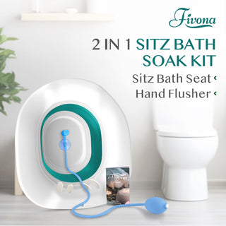 Sitz Bath Seat with Hand Flusher