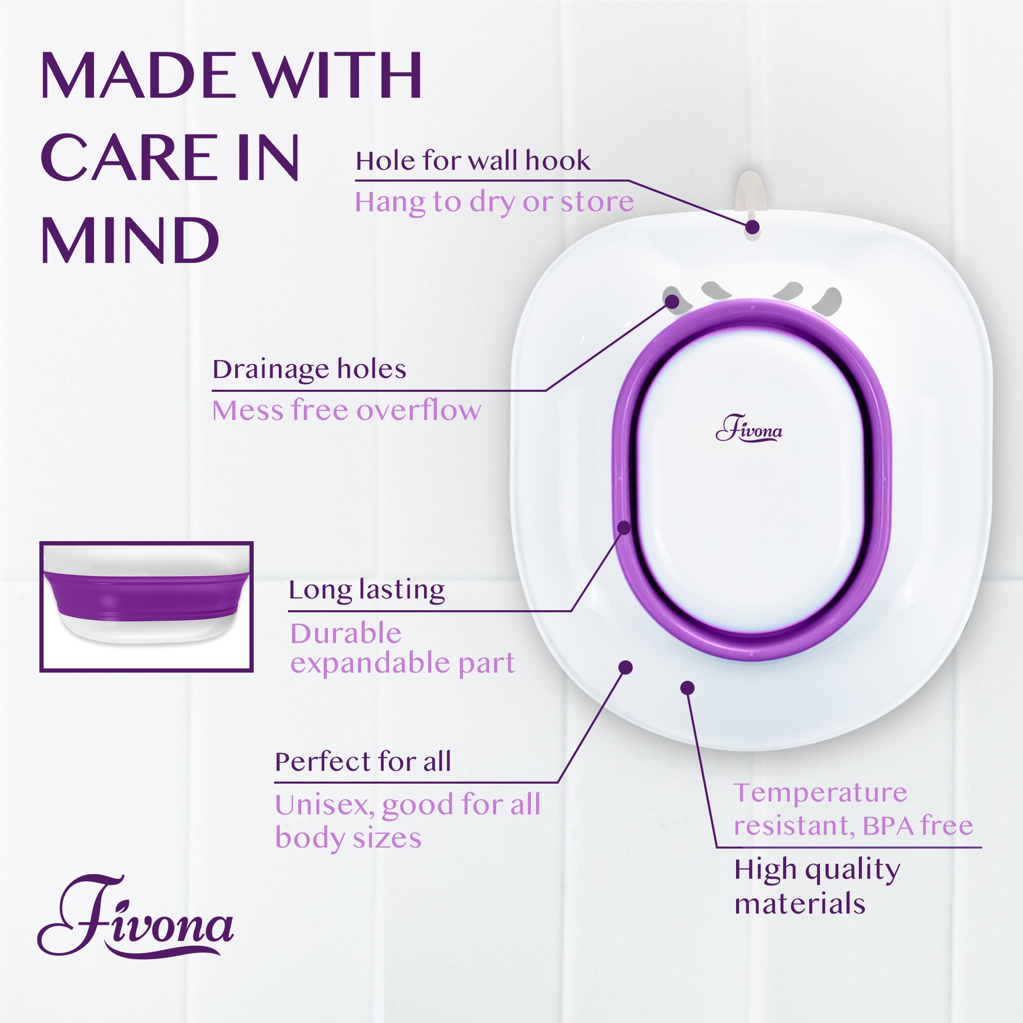 Fivona Over the Toilet Expandable Seat For Yoni Steaming and Soaking ...