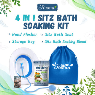 4-in-1 Sitz Bath Kit | Ideal for Postpartum and Hemorrhoid Care