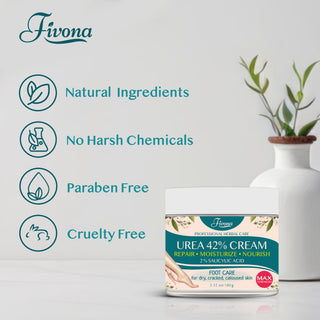 Fivona Foot Cream | 42% Urea Cream with Tea Tree