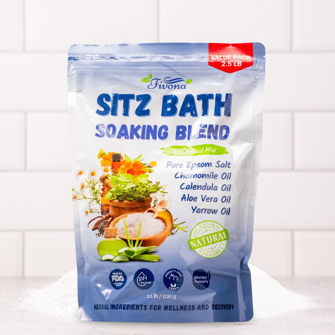 Sitz Bath Soak Seat With Epsom Salt Soaking Blend 25 Lb By Fivona 3863