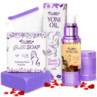 Fivona Yoni Oil with Yoni Bar Herbal Soap for Women | 2 in 1 Set