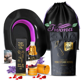 FIVONA Yoni Care Kit 4-in-1 | Yoni Oil & Steam Kit