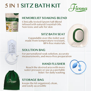 5 in 1 Sitz Bath Soaking Kit