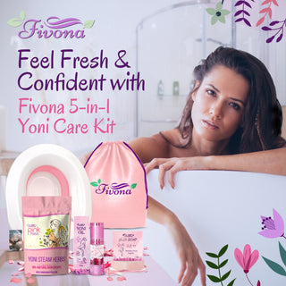 Fivona Yoni Care Kit 5-in-1 | Oil, Seat, Herbs, Soap and Storage Bag