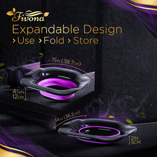 Fivona BPA-free foldable yoni steam seat – universal fit for all toilet types