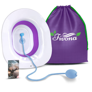 Fivona 3-in-1 Sitz Bath Kit | Seat, Hand Flusher and Storage Bag