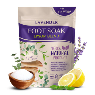 Fivona Foot Soak Blend Epsom Salt with Lavender 14.1oz