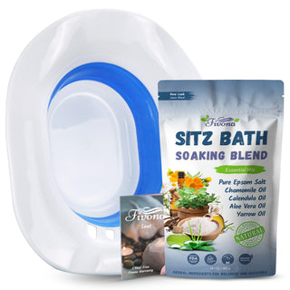 2 in 1 Sitz Bath Soak Kit for Hemorrhoids and Postpartum Care