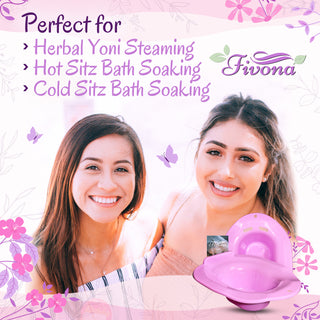Fivona seat is perfect for herbal yoni steaming, Hot sitz bath soaking and cold sitz bath soaking.