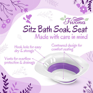 Fivona Expandable Sitz Bath Seat (Purple)