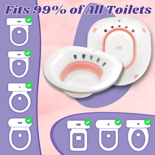 Universal fit design that is compatible with 99% of toilet's shapes and sizes.