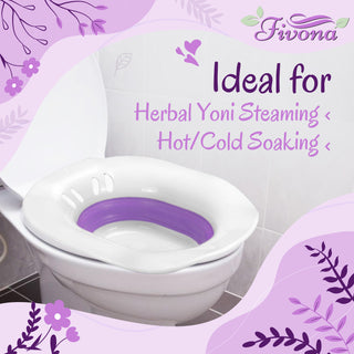 Fivona Foldable Seat is ideal for herbal yoni steaming and hot or cold soaking.