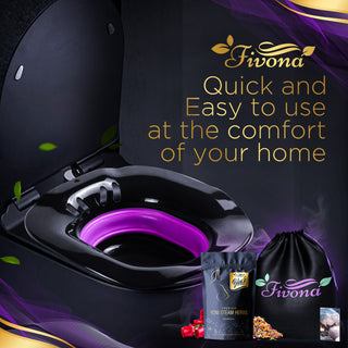 Kit de cocción al vapor Fivona Yoni 3 en 1 | Edición negra premium