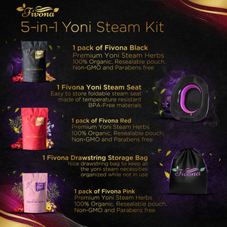 Fivona 5-in-1 Yoni Steam Kit