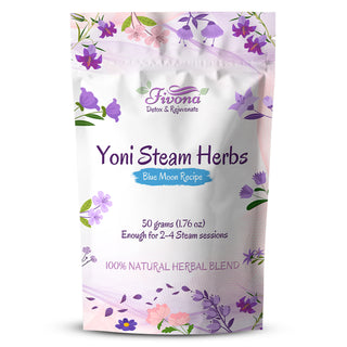 Fivona Yoni Steaming Herbs - BLUE MOON RECIPE - (2-4 steaming sessions) - 1.76 oz